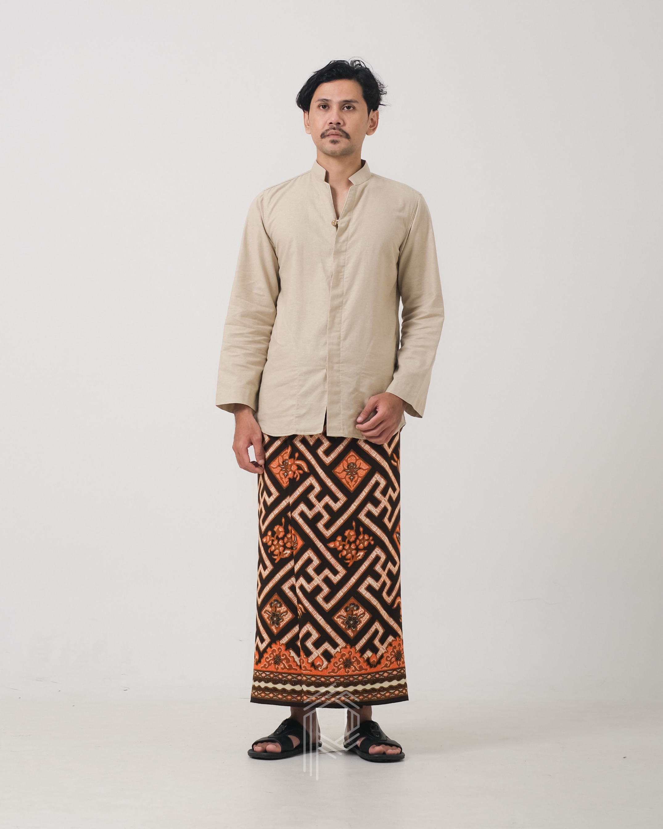 Sarung Kamukten - Cokelat Jingga