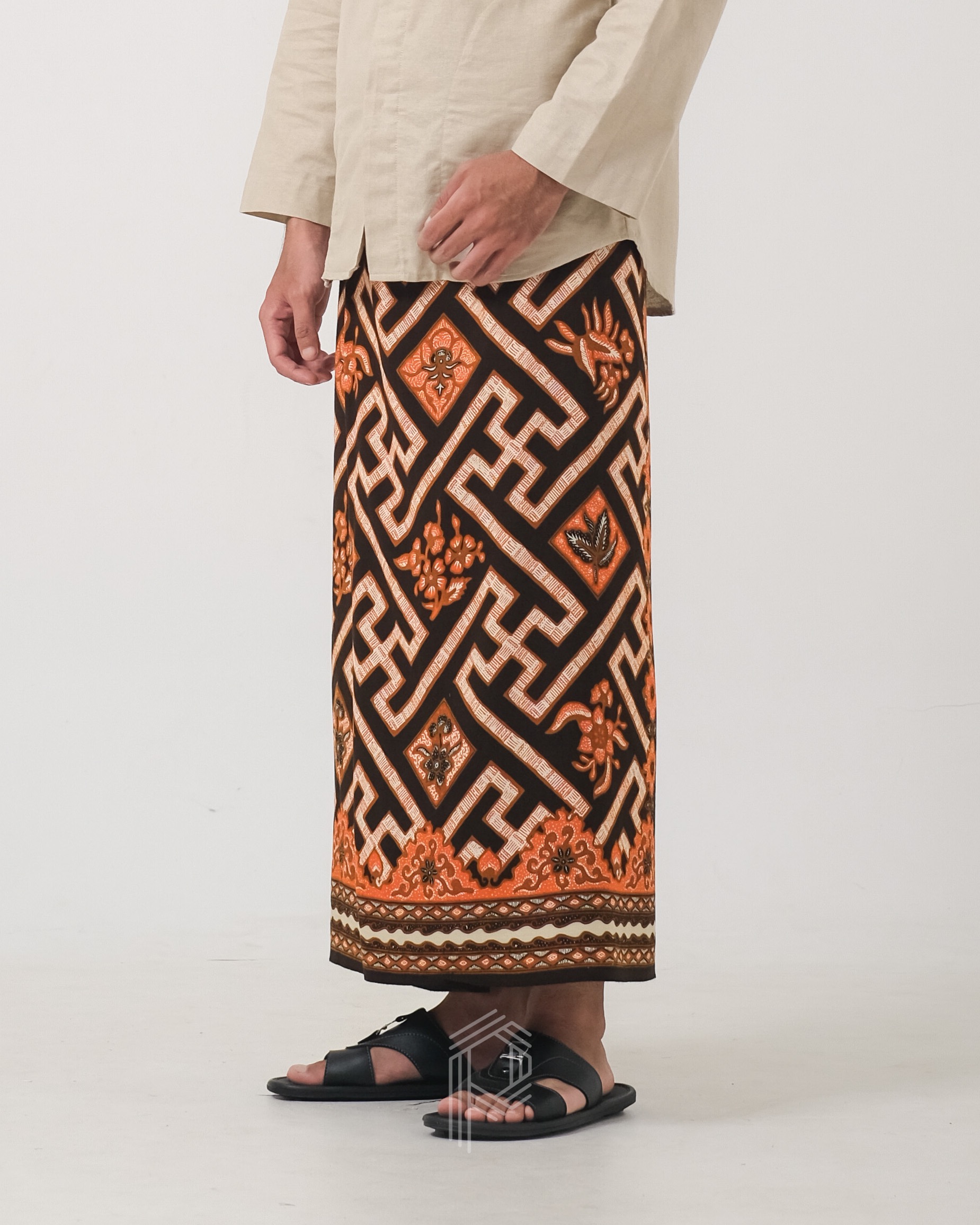 Sarung Kamukten - Cokelat Jingga