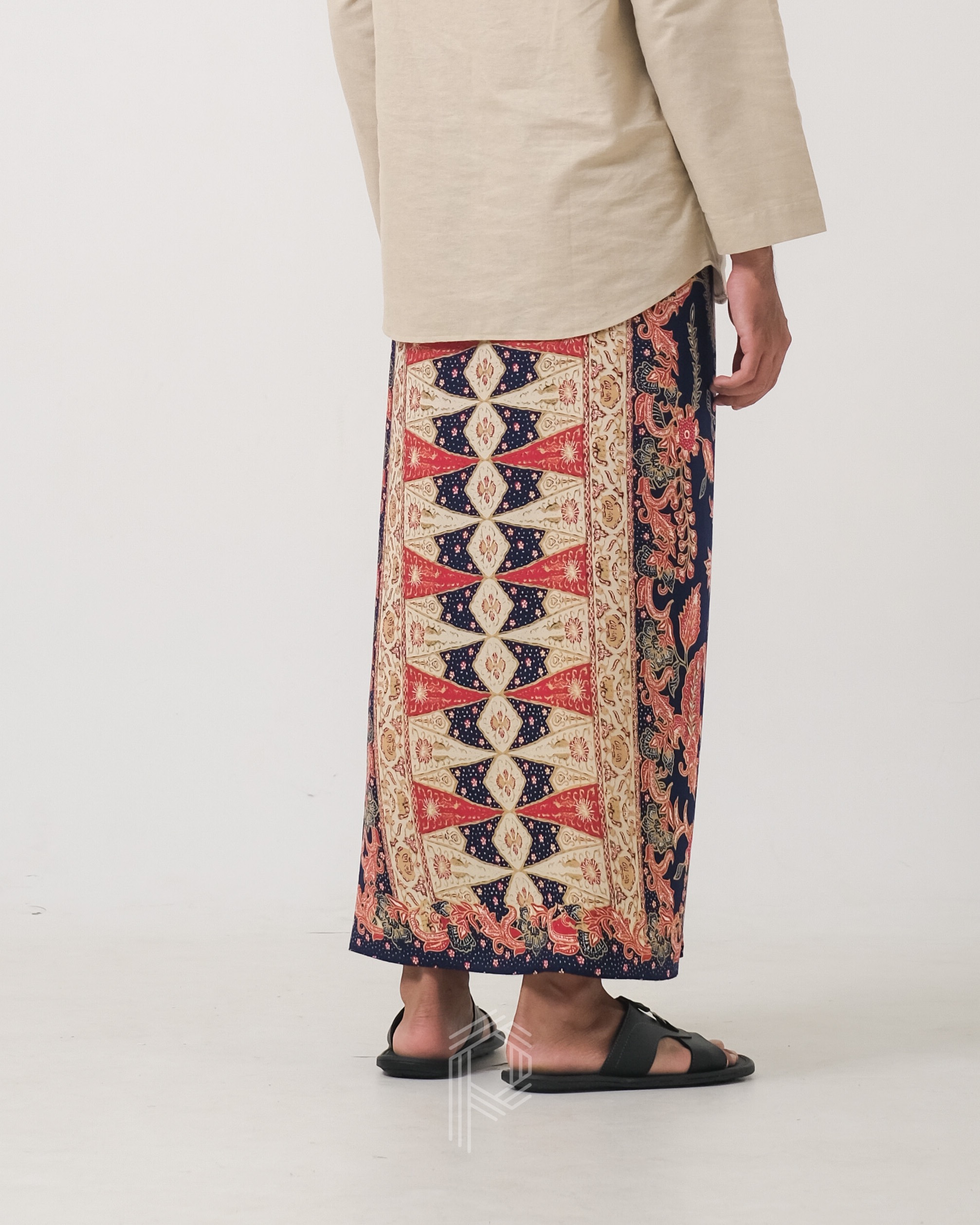 Sarung Bayan - Biru Soga Merah