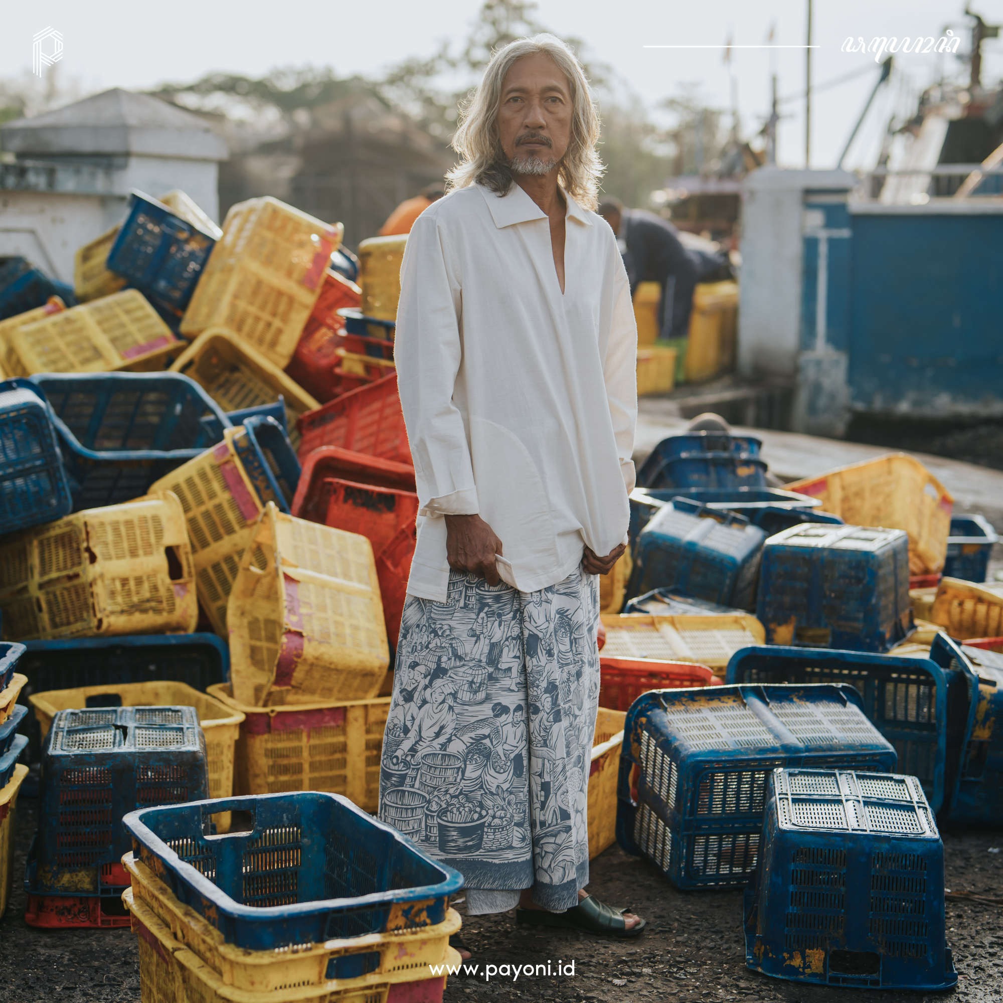 Sarung Majapahit - Biru Langit
