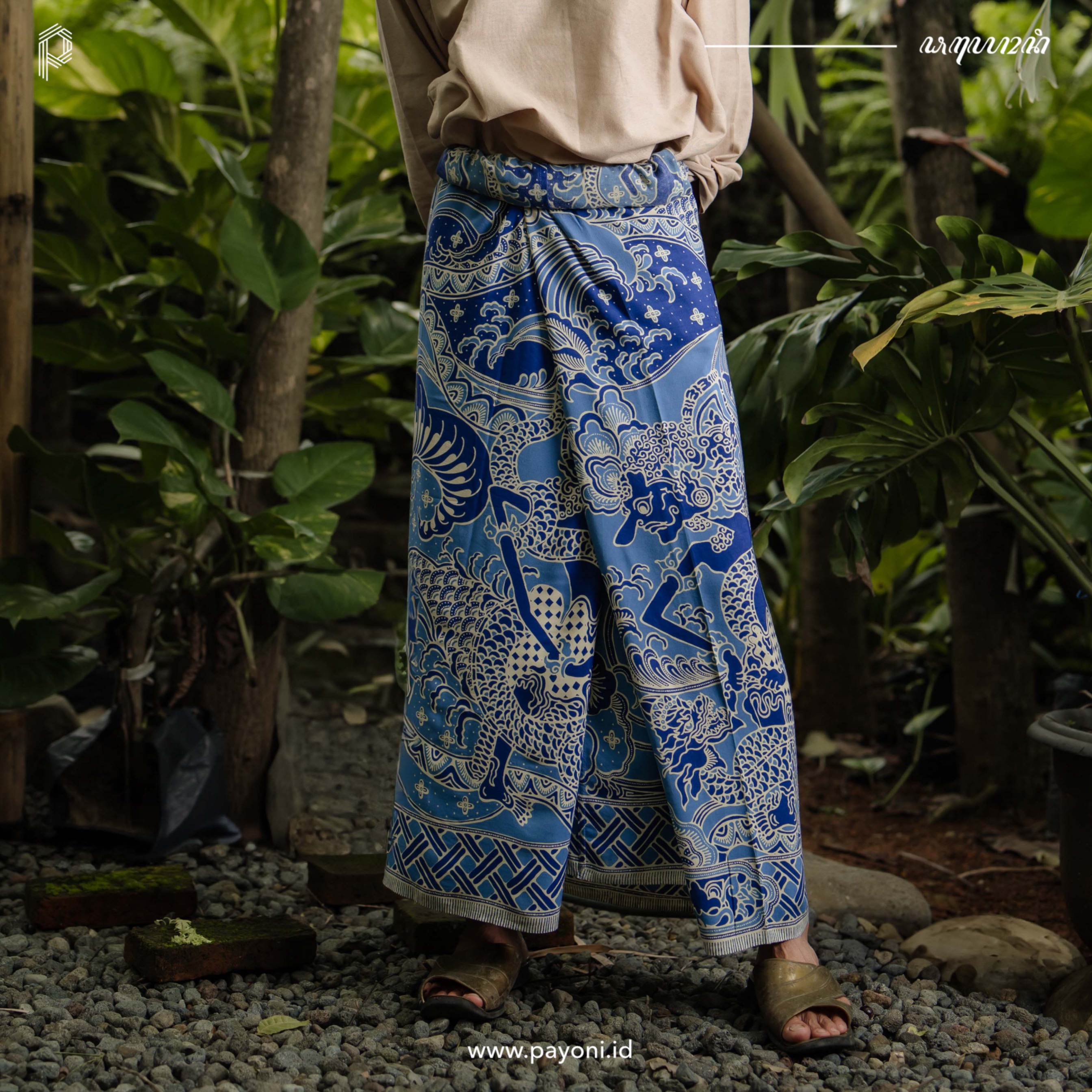 Sarung Sunyata - Biru Laut