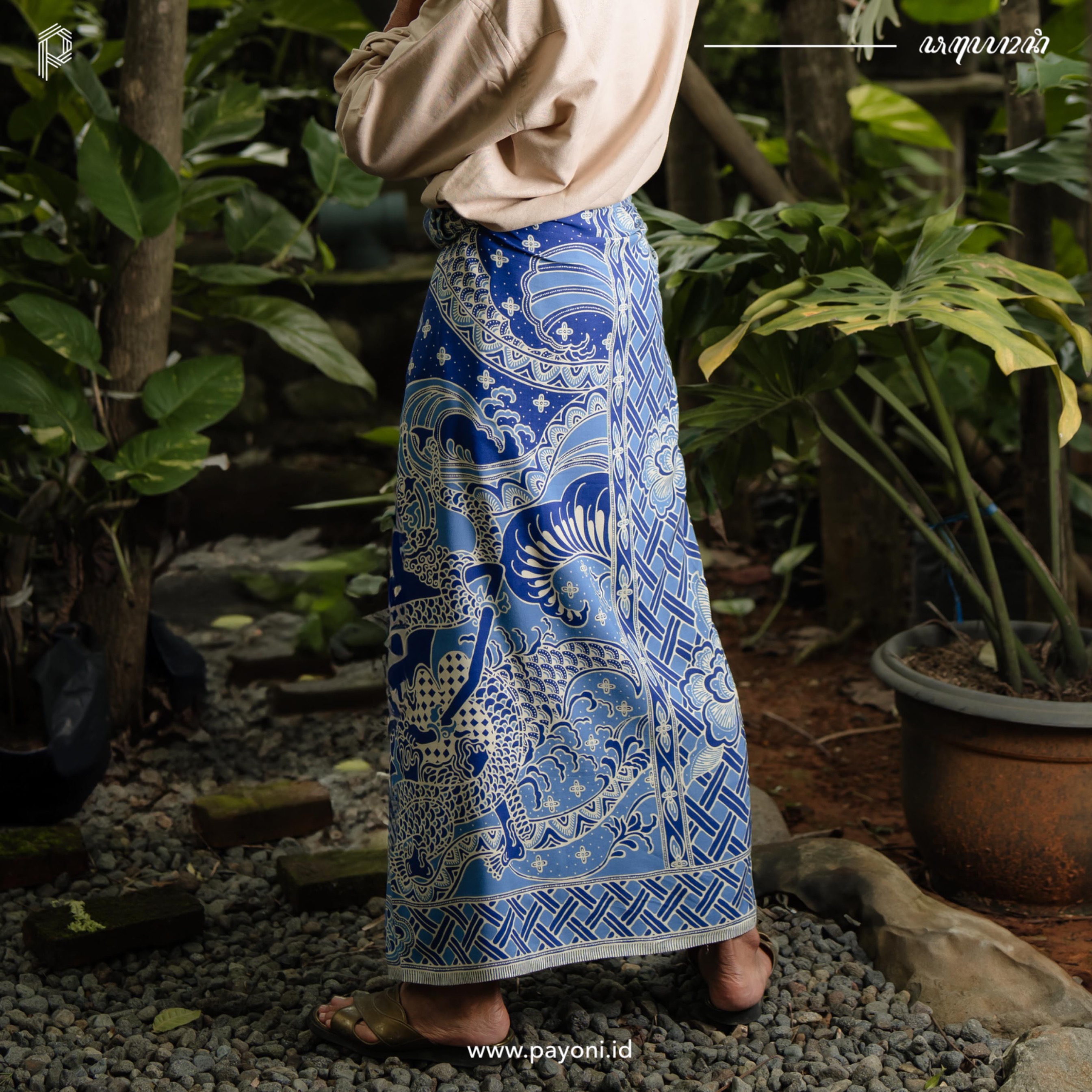 Sarung Sunyata - Biru Laut