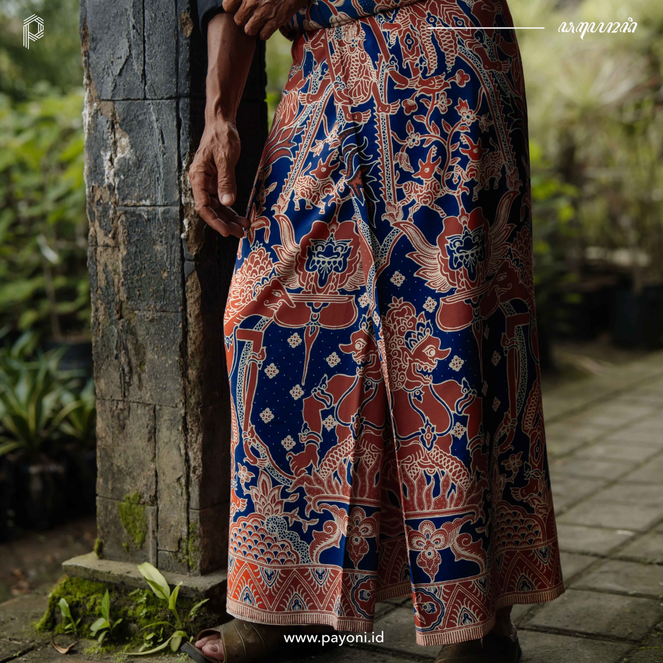 Sarung Arjava - Jingga Biru