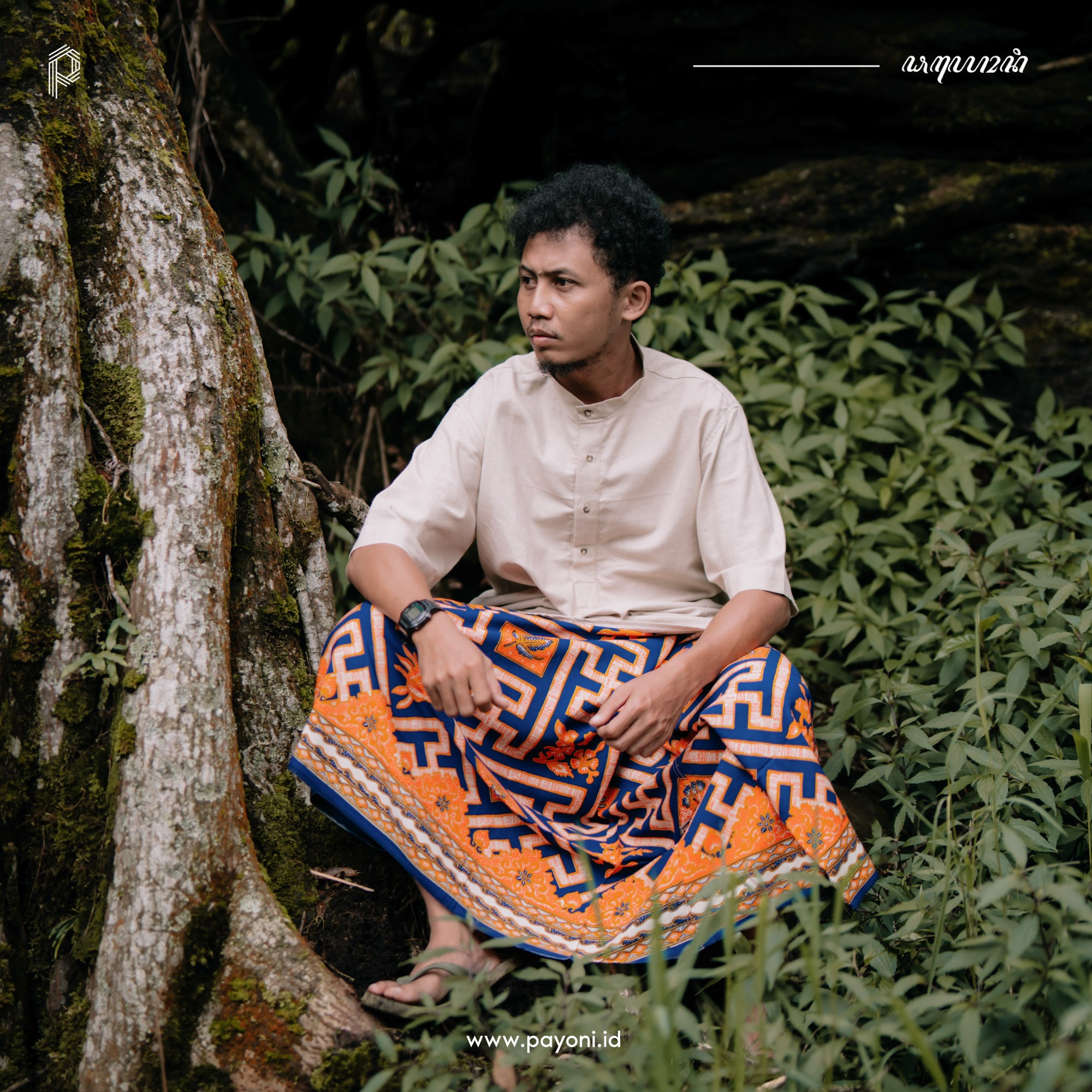 Sarung Kamukten - Biru Jingga