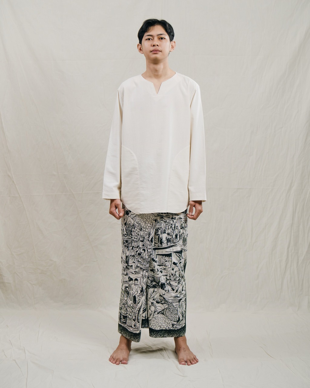 Sarung Majapahit - Hitam