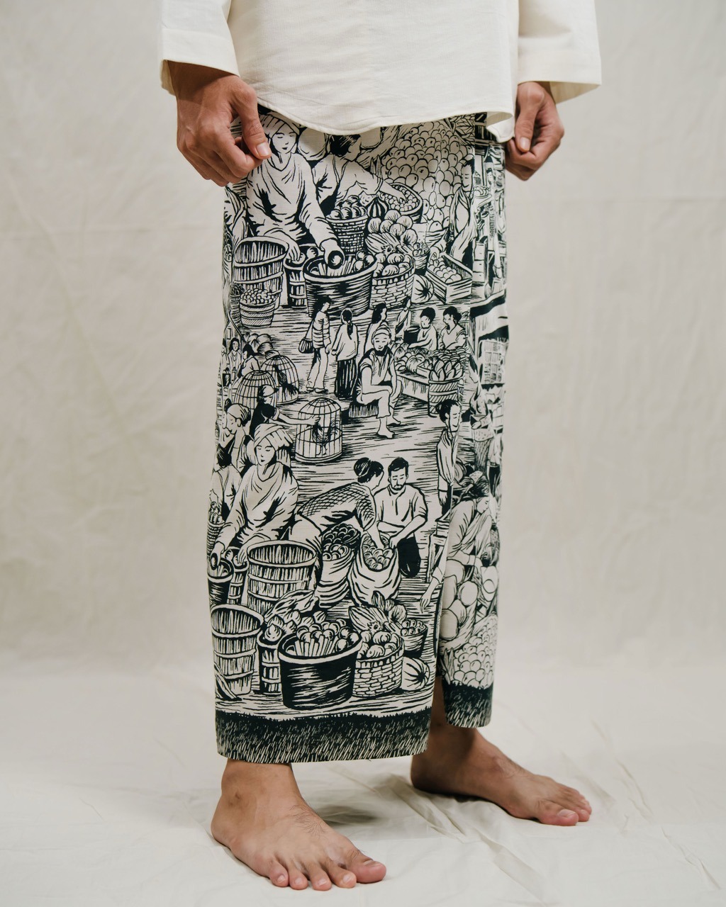 Sarung Majapahit - Hitam