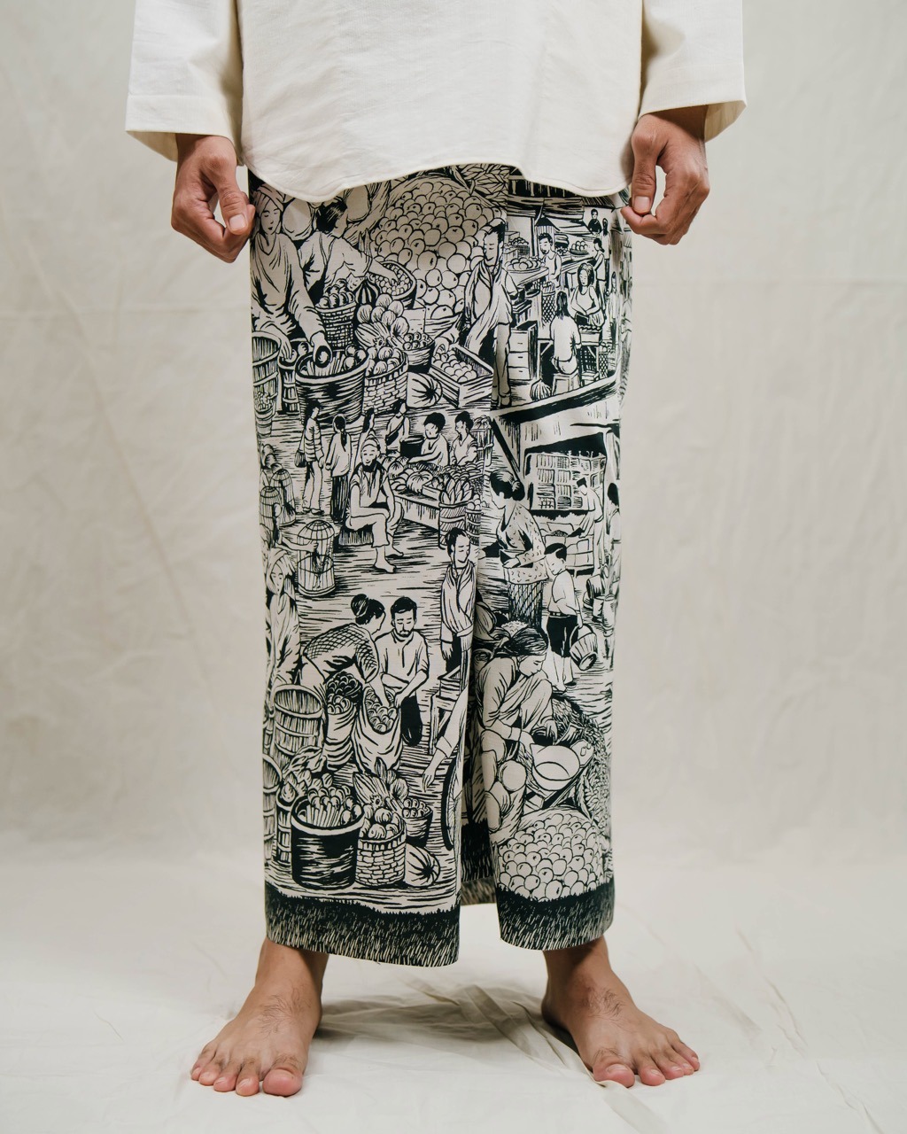 Sarung Majapahit - Hitam