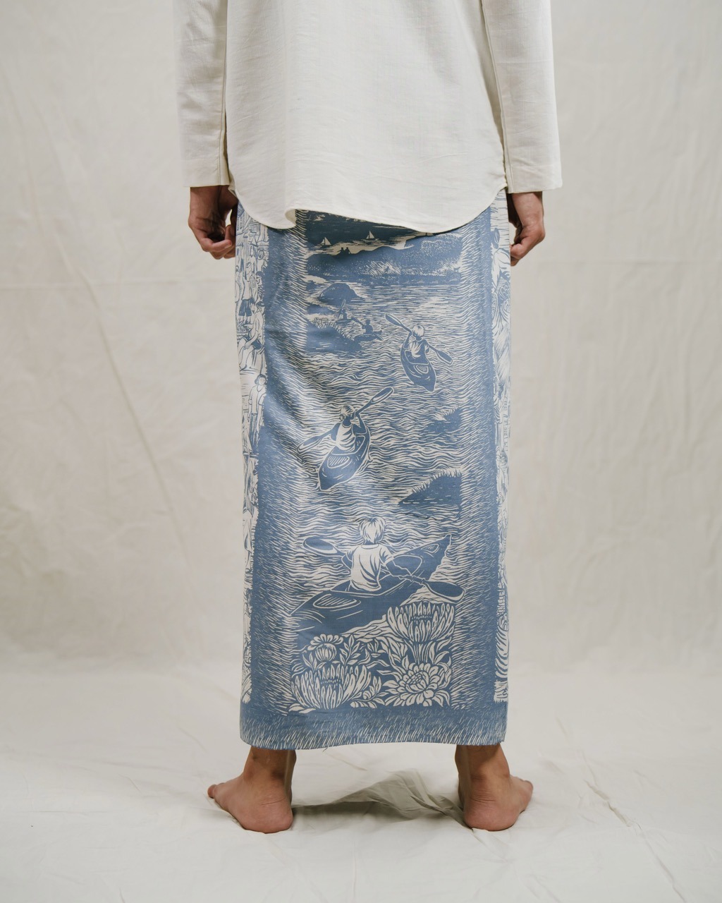Sarung Majapahit - Biru Langit