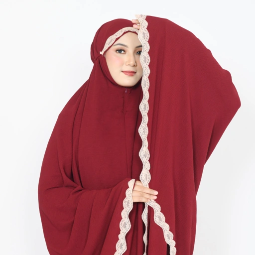 Image of Elbise Azalia PrayerSet - Mukena Traveling Airflow Soft / Mukena Set Halus Jumbo Resleting