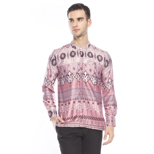 Image of Elbise Faliha Ied Series Koko Regular Fit Lengan Panjang Bahan Silk Printed