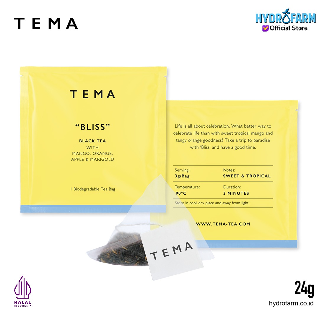 Tema - Tea Bags Bliss / Black Mango Tea / Teh Hitam Dengan Mangga & Jeruk