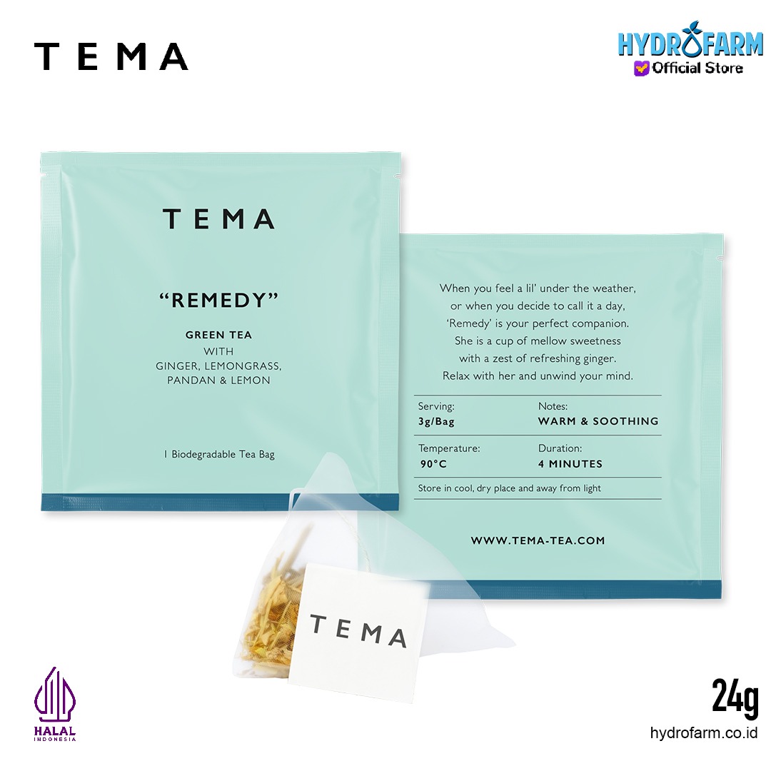 Tema - Tea Bags Remedy / Lemongrass Ginger Tea / Teh Serai & Jahe