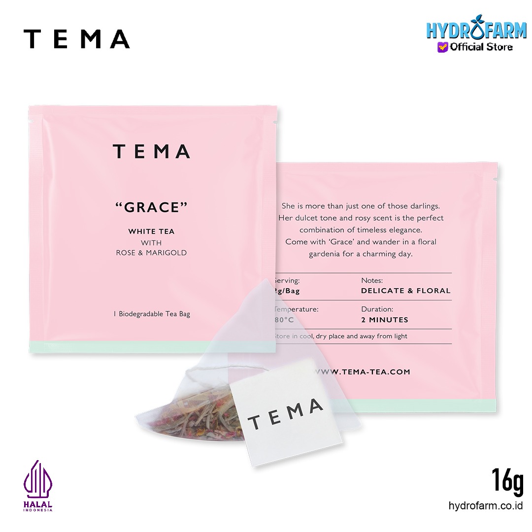 Tema - Tea Bags Grace / White Rose Tea / Teh Mawar Putih & Marigold