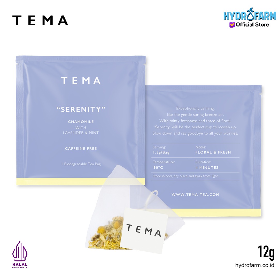 Tema - Tea Bags Serenity / Chamomile Lavender Tea / Teh Bunga Kamomil Lavender
