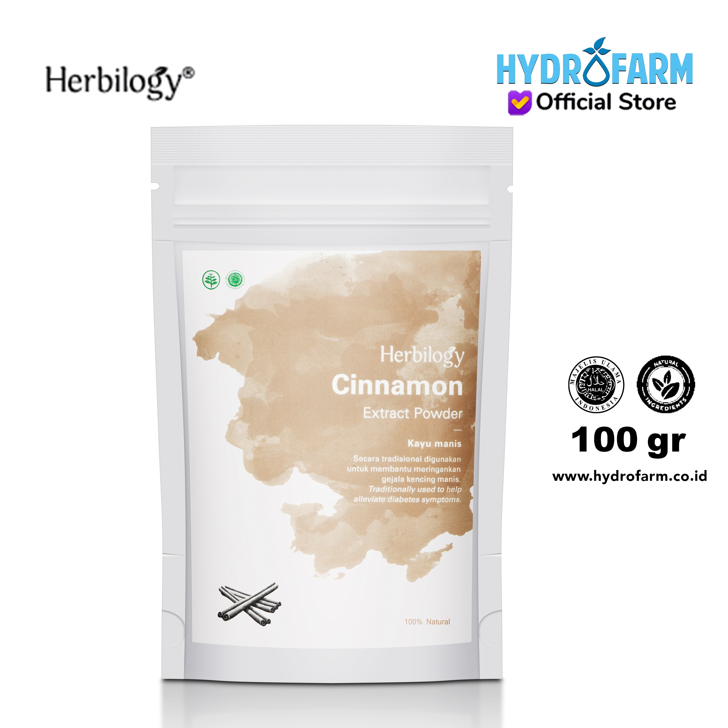 Herbilogy - Cinnamon (Kayu Manis) Extract Powder