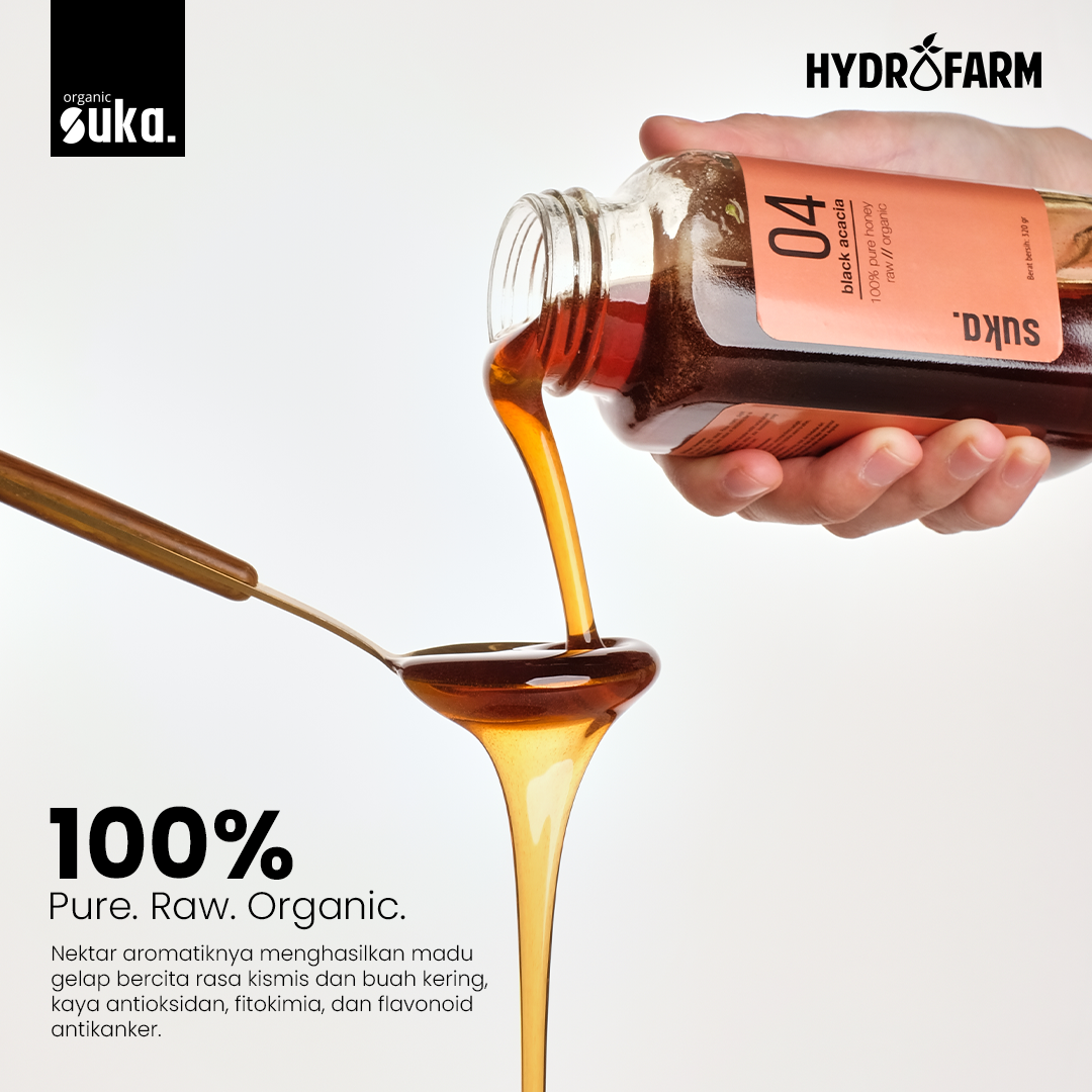 Black Acacia Honey / Madu Akasia Hitam (320gr) - SUKA
