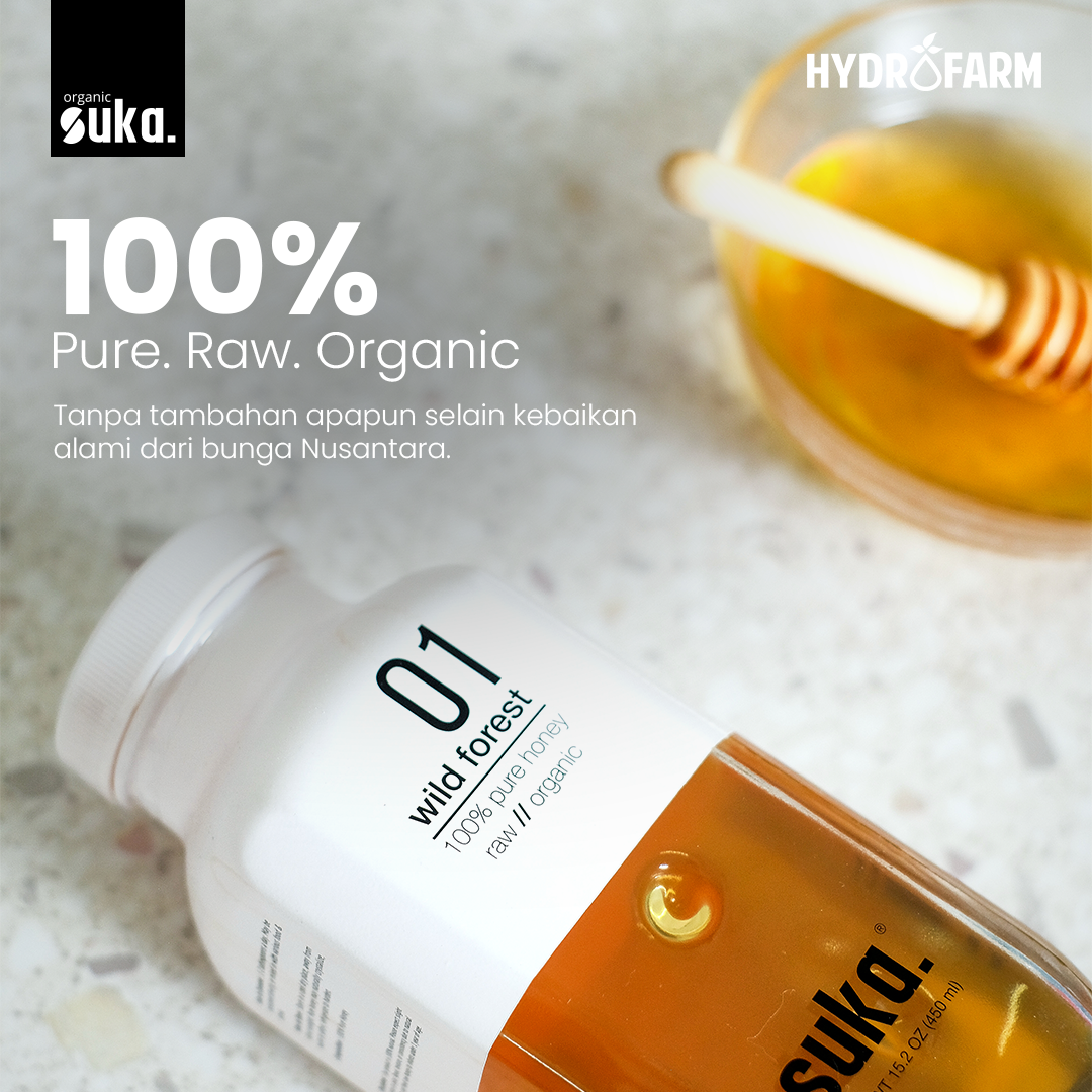 Wild Forest Honey / Madu Hutan Liar Asli Murni Organik (450ml) - SUKA