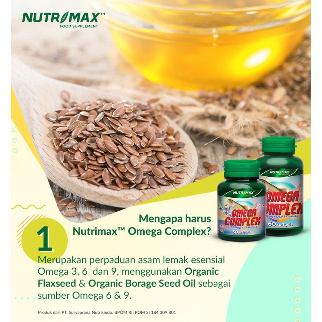 Nutrimax - Omega Complex Omega 3 6 9 & Vitamin E
