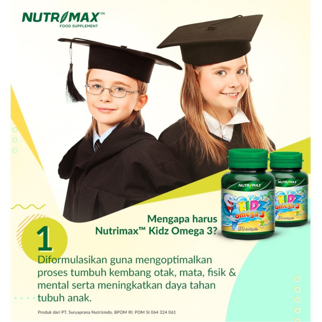Nutrimax - Kidz Omega 3 / Suplemen Kesehatan Daya Tahan Tubuh Anak