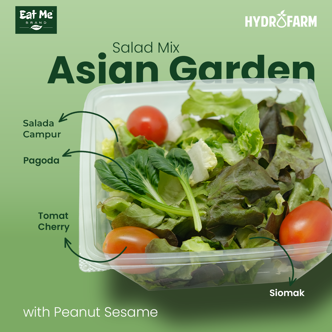 Salad Pack Hidroponik Asian Garden Salad + Tomato - Eat Me Brand
