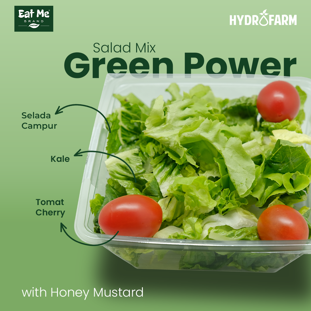 Salad Pack Hidroponik Green Power Salad + Tomato - Eat Me Brand