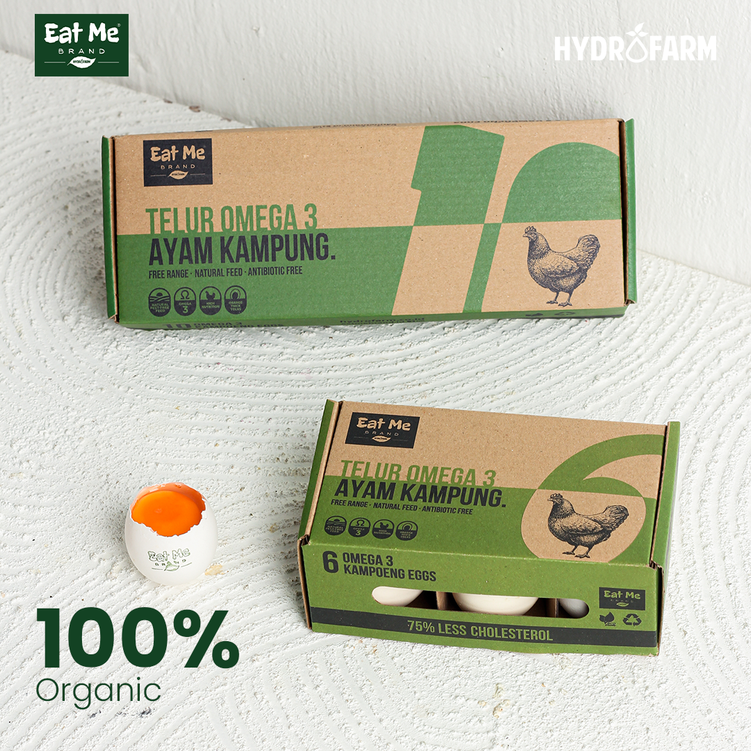Telur Kampung Omega / Omega Free Range Eggs - Eat Me Brand