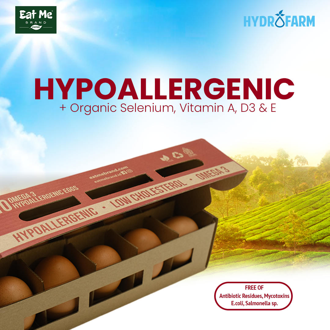 Eat Me Brand - Telur Hypoallergenic Omega Eggs / Telur Bebas Reaksi Alergi Free Eggs
