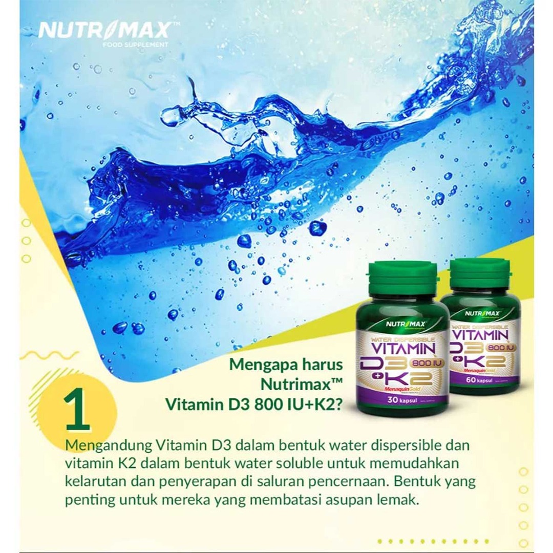 Nutrimax  - Water Dispersible Vitamin D3 800 IU + K2 MenaquinGold