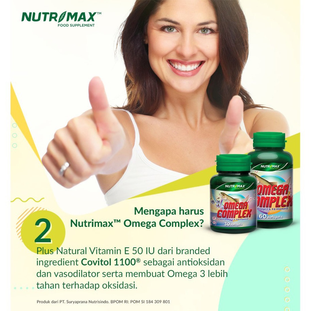 Nutrimax - Omega Complex Omega 3 6 9 & Vitamin E