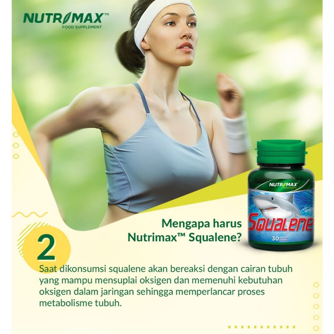 Nutrimax - Squalene Suplemen Memelihara Kesehatan Tubuh (30 softgels)