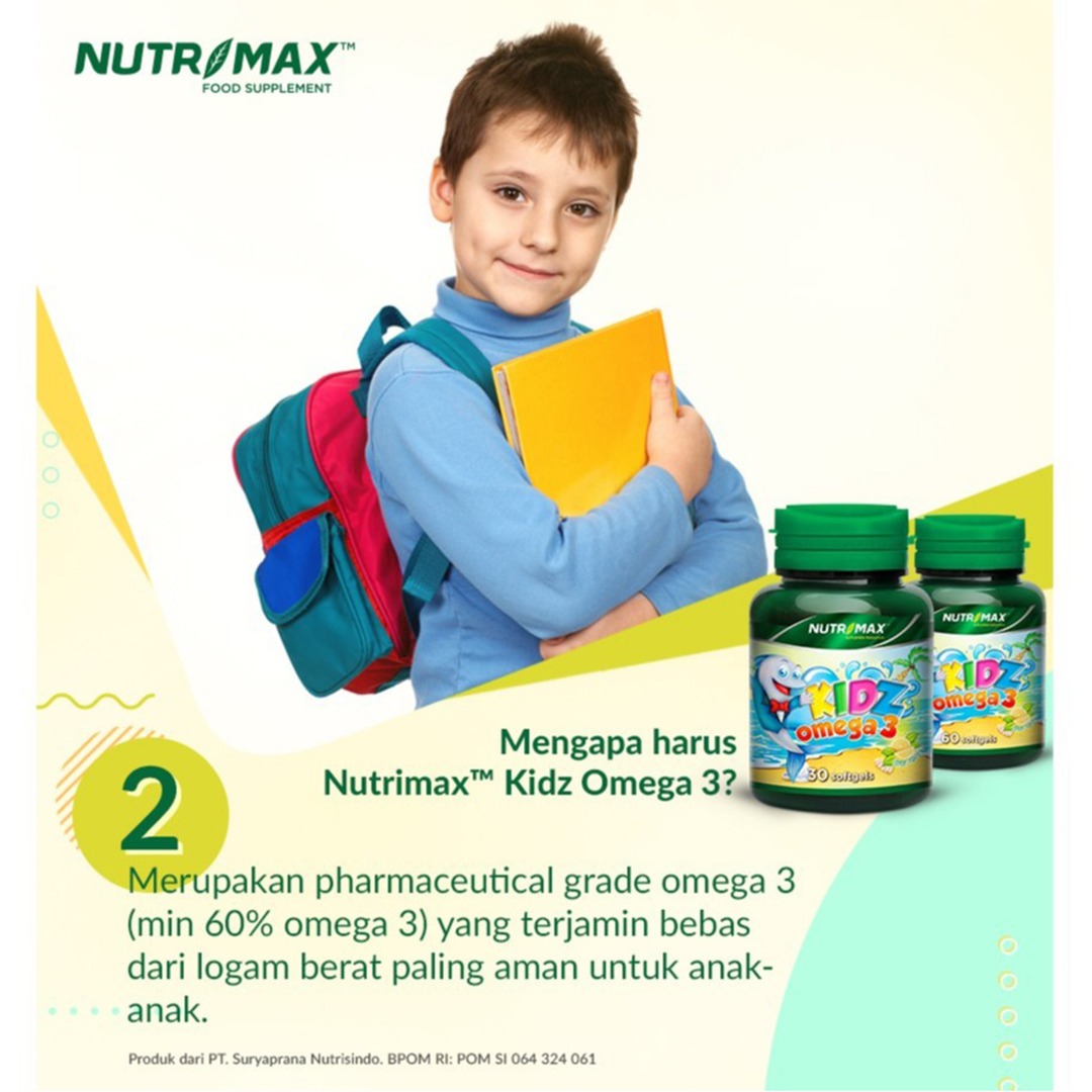 Nutrimax - Kidz Omega 3 / Suplemen Kesehatan Daya Tahan Tubuh Anak