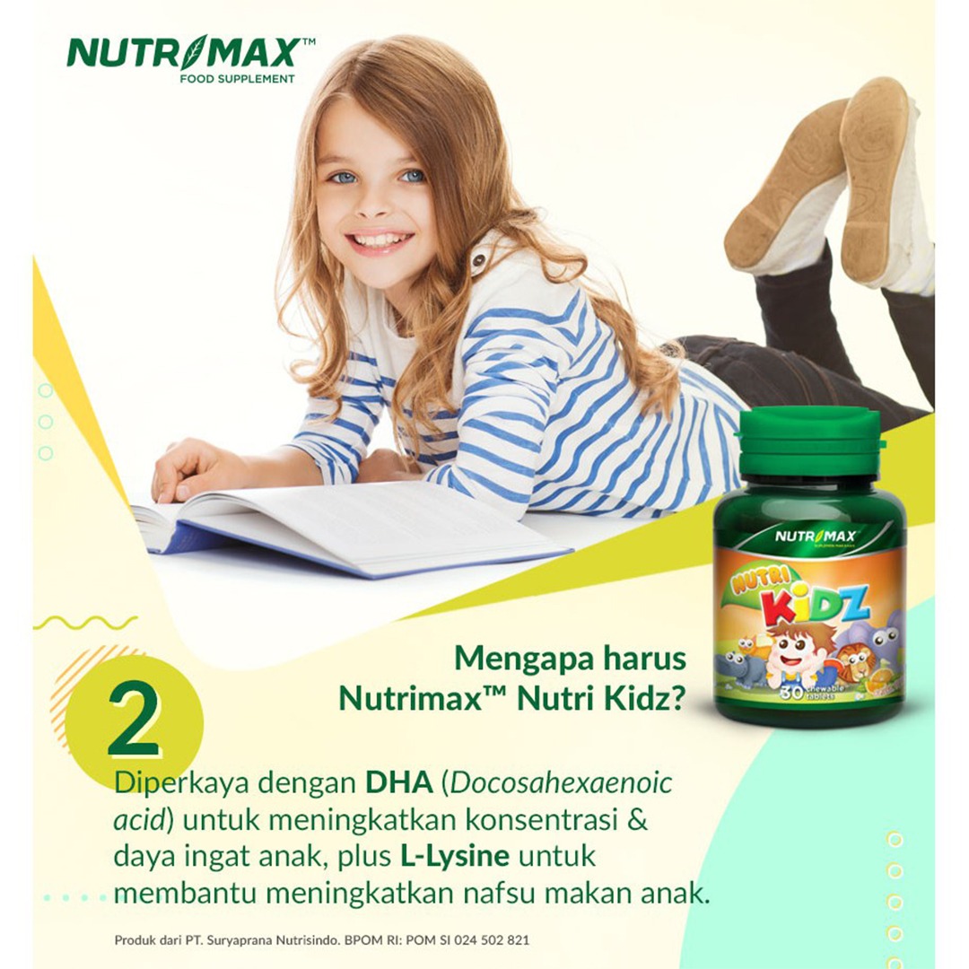 Nutrimax -  Nutri Kidz / Suplemen Kesehatan Memenuhi Kebutuhan Vitamin & Mineral Anak