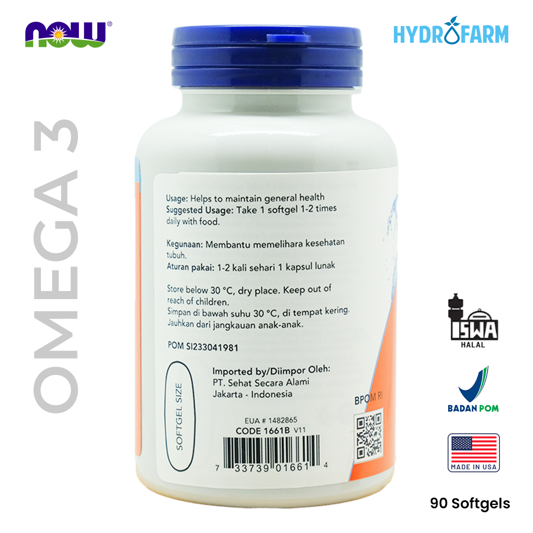 Now - Ultra Omega 3 500 EPA / 250 DHA 180 Softgels