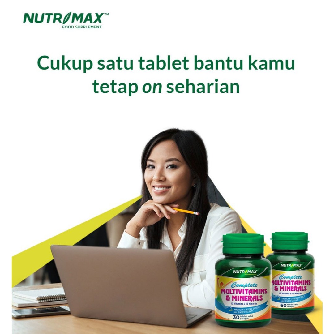 Nutrimax - Complete Multivitamins & Minerals / Suplemen Memelihara Kesehatan