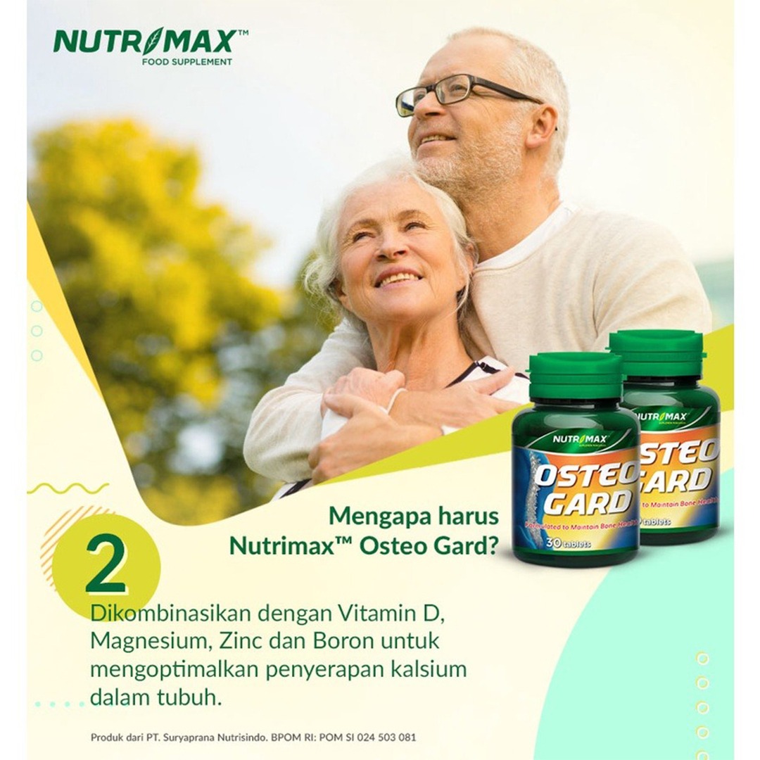 Nutrimax - Osteo Gard Kalsium Mencegah Osteoporosis dan Pertumbuhan Tulang