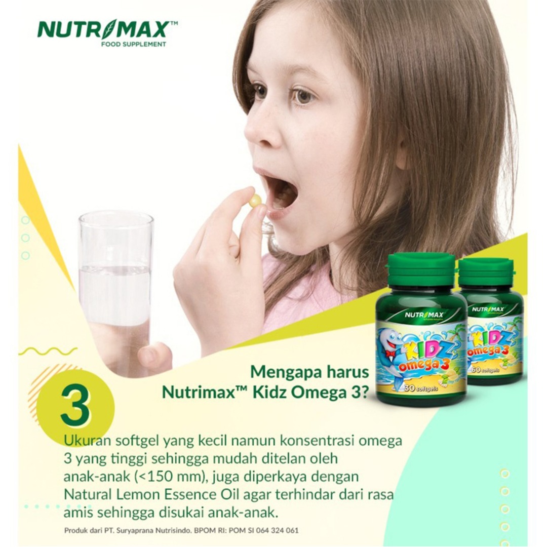 Nutrimax - Kidz Omega 3 / Suplemen Kesehatan Daya Tahan Tubuh Anak