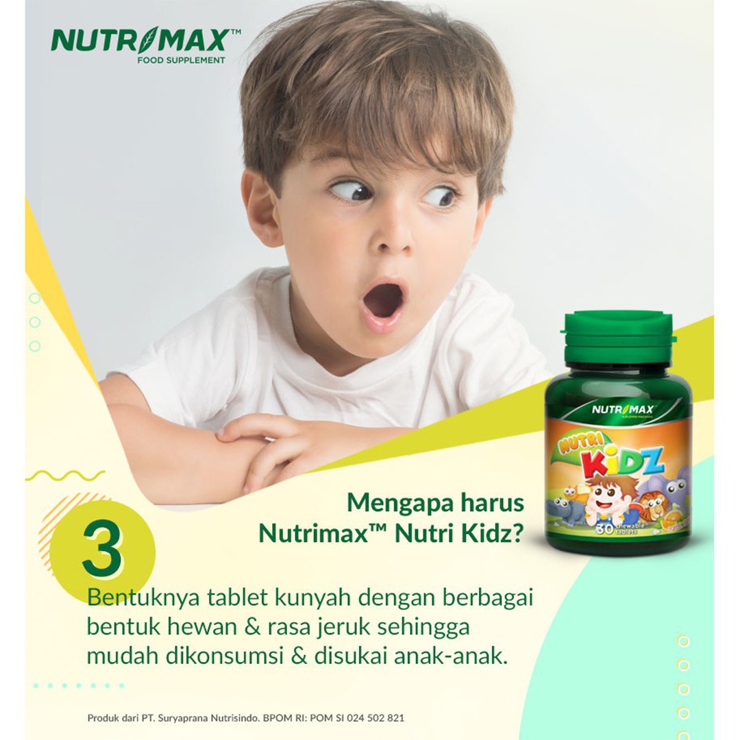 Nutrimax -  Nutri Kidz / Suplemen Kesehatan Memenuhi Kebutuhan Vitamin & Mineral Anak