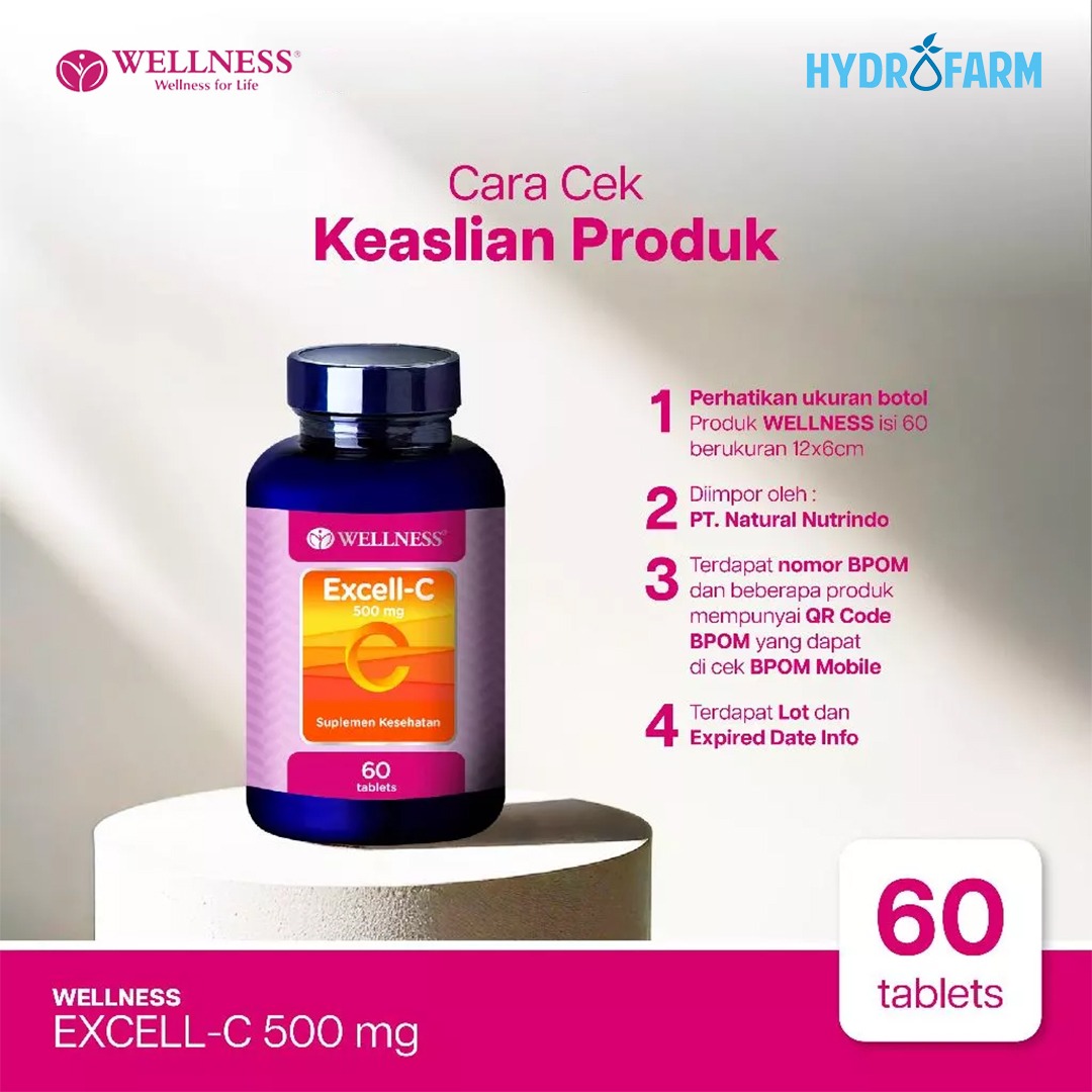 Wellness - Excell-C 500mg (60 Tablets)