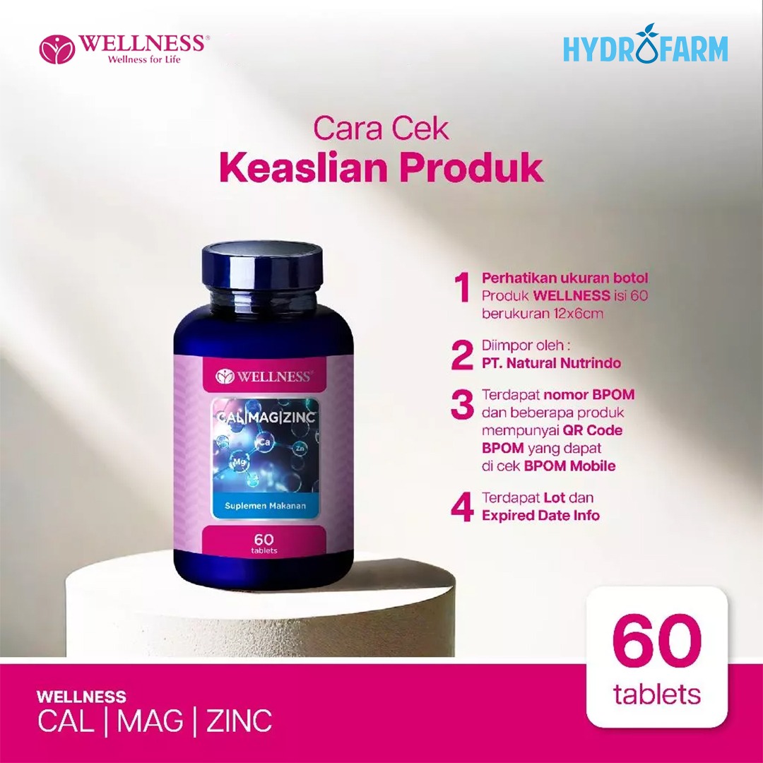 Wellness - Calsium Magensium Zinc (60 Tablets)