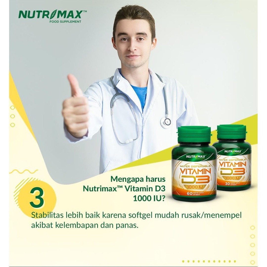 Nutrimax - Vitamin D3 1000 IU / Suplemen Kesehatan Vitamin D3 1000 IU