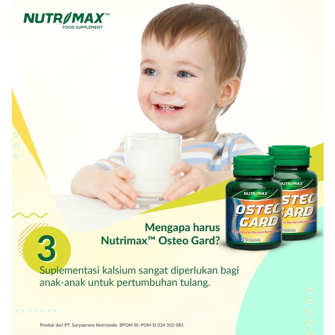 Nutrimax - Osteo Gard Kalsium Mencegah Osteoporosis dan Pertumbuhan Tulang