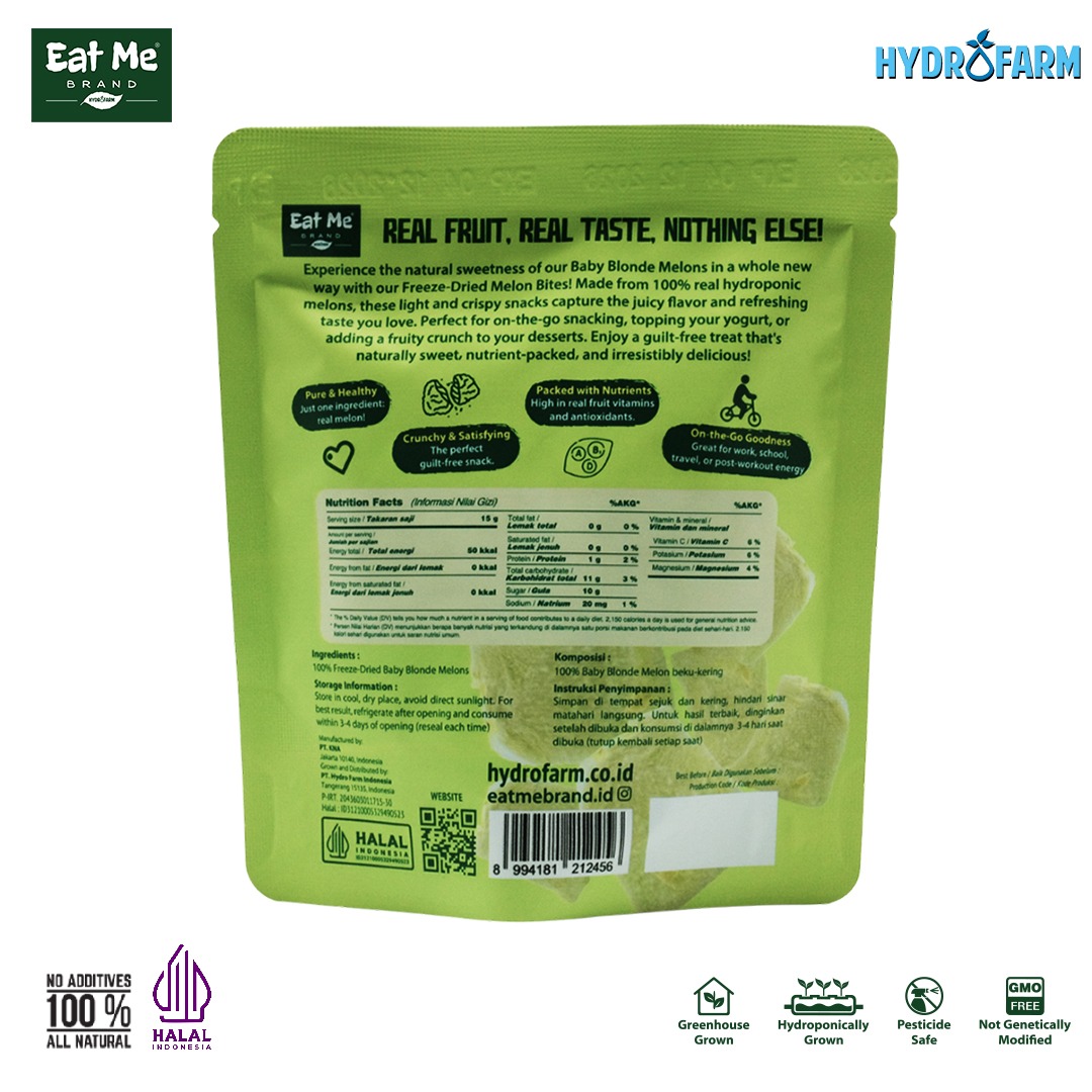 Eat Me Brand - Freeze Dried Baby Blonde Melon Bites