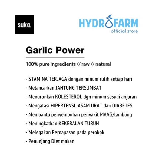 Image of Garlic Power / Jus Bawang Putih Herbal (500ml) - SUKA