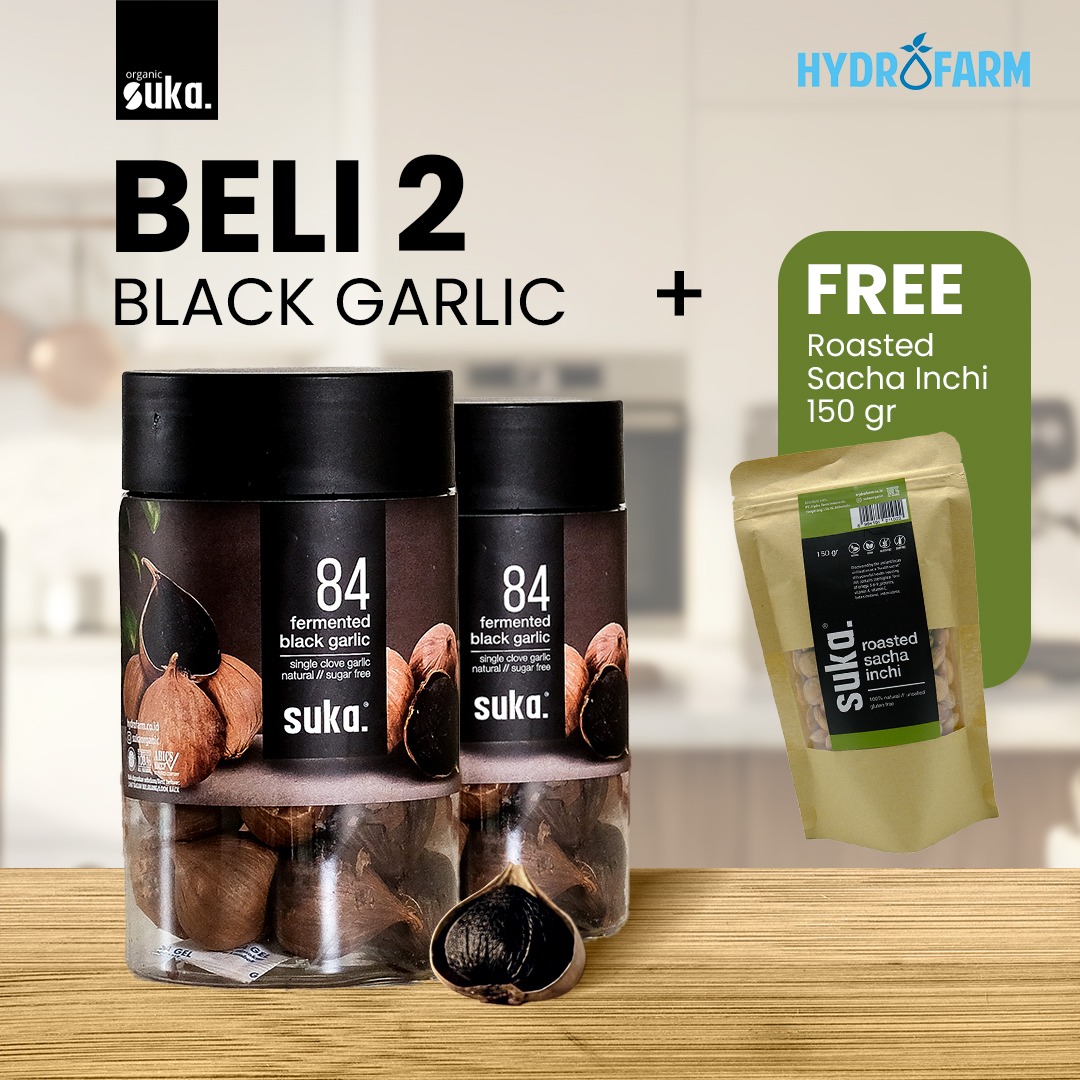 Suka Organic - Paket Beli 2 Black Garlic + FREE 1 Roasted Sacha Inchi Bundle Promo