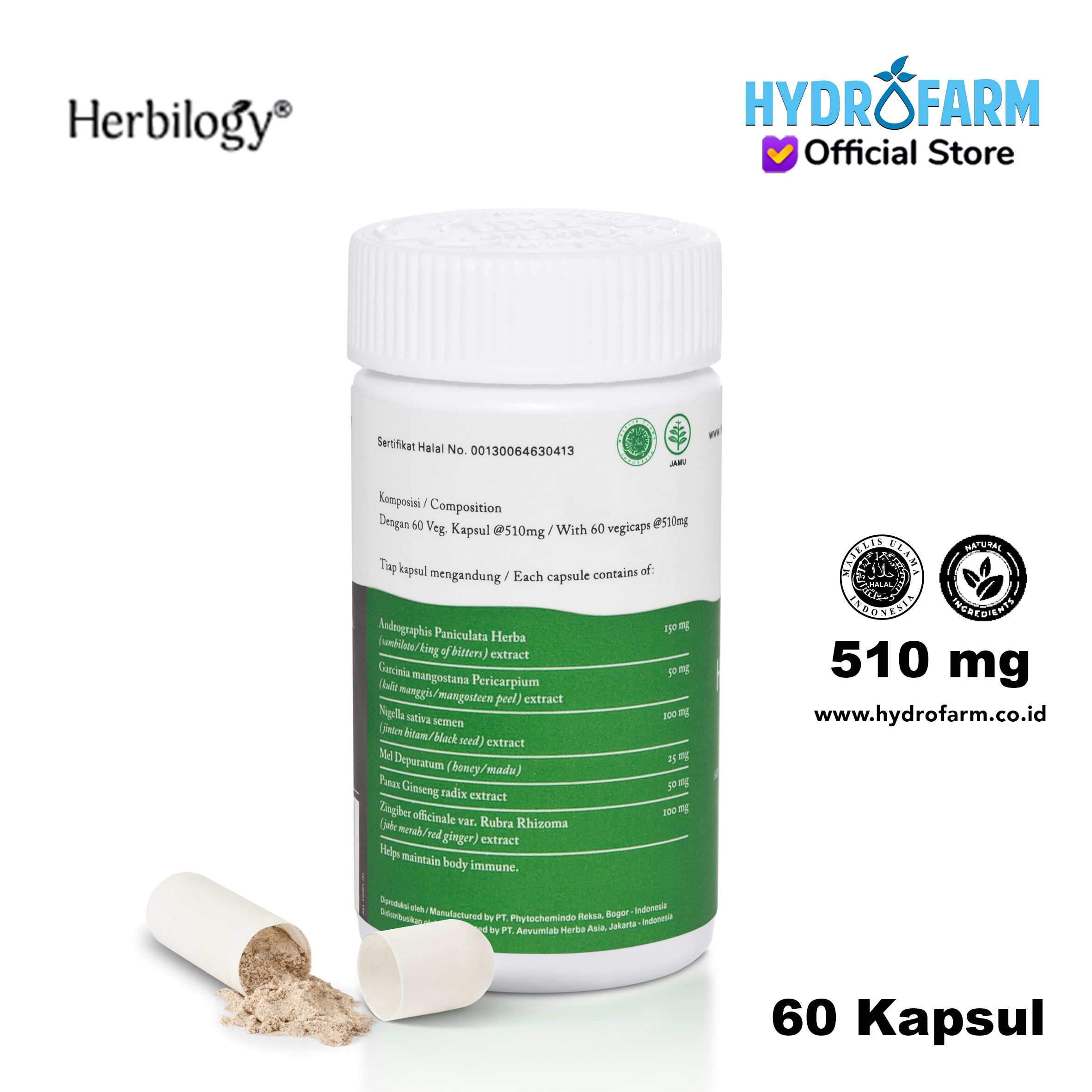 Herbilogy - Healthy Body Veg. Capsule