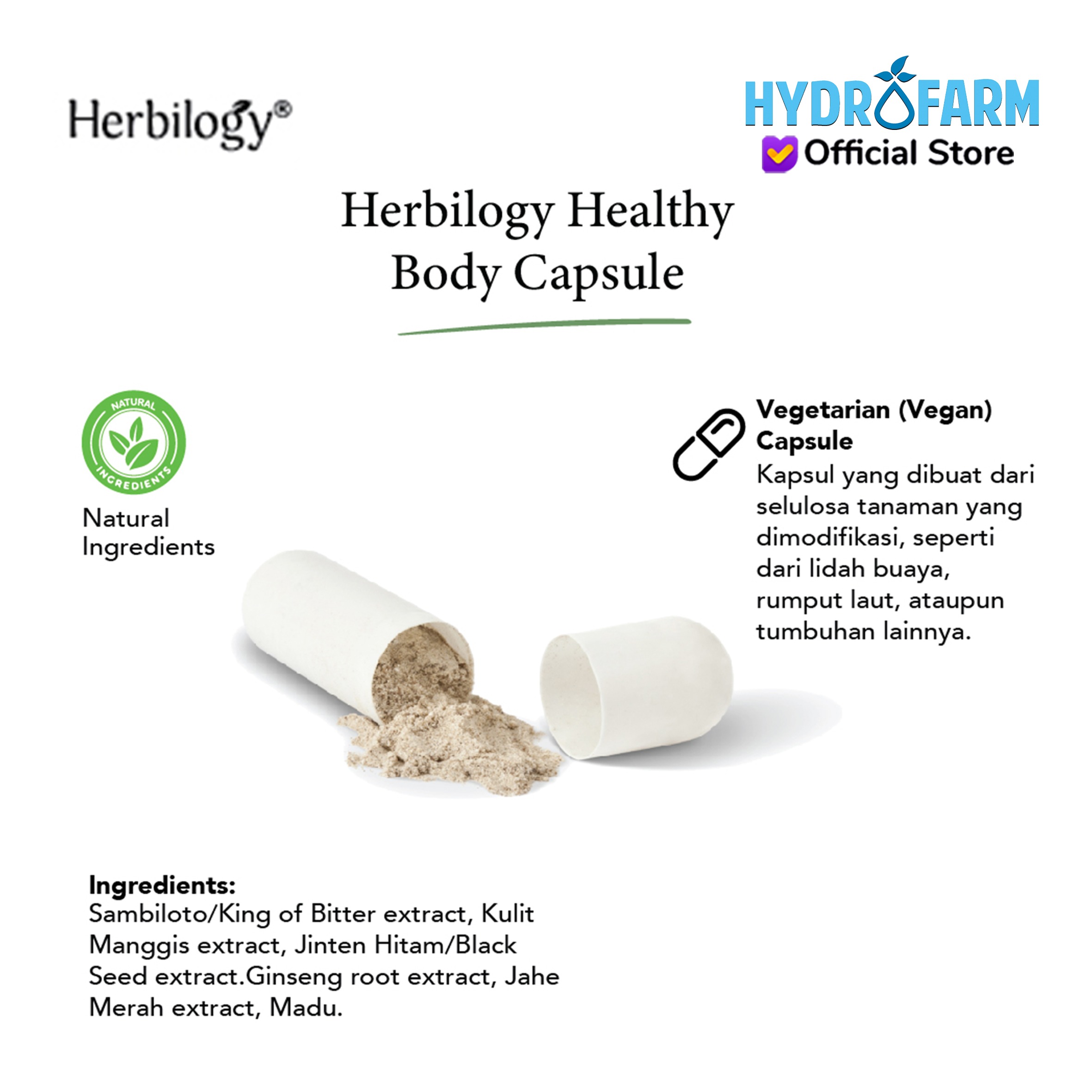 Herbilogy - Healthy Body Veg. Capsule