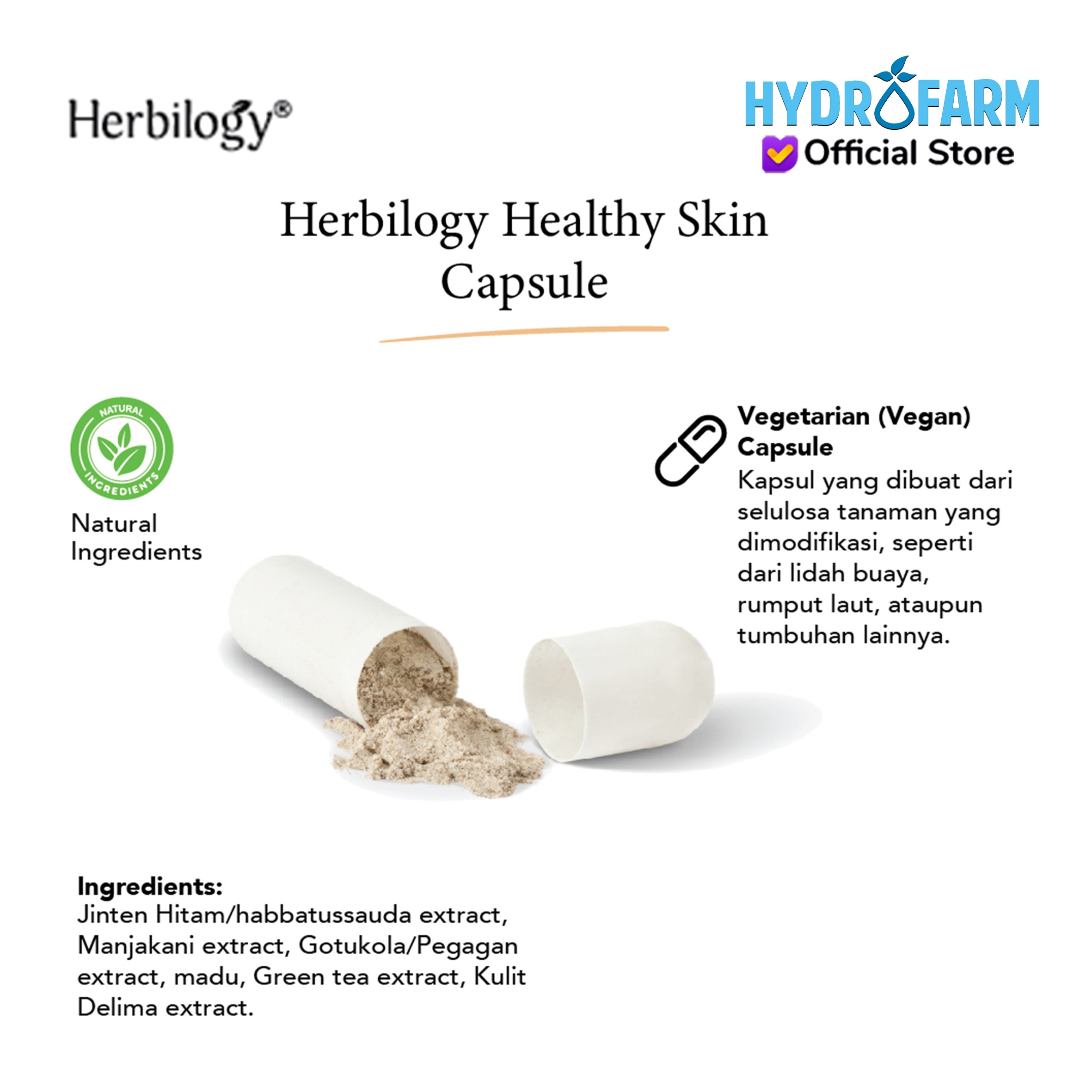 Herbilogy - Healthy Skin Veg. Capsule