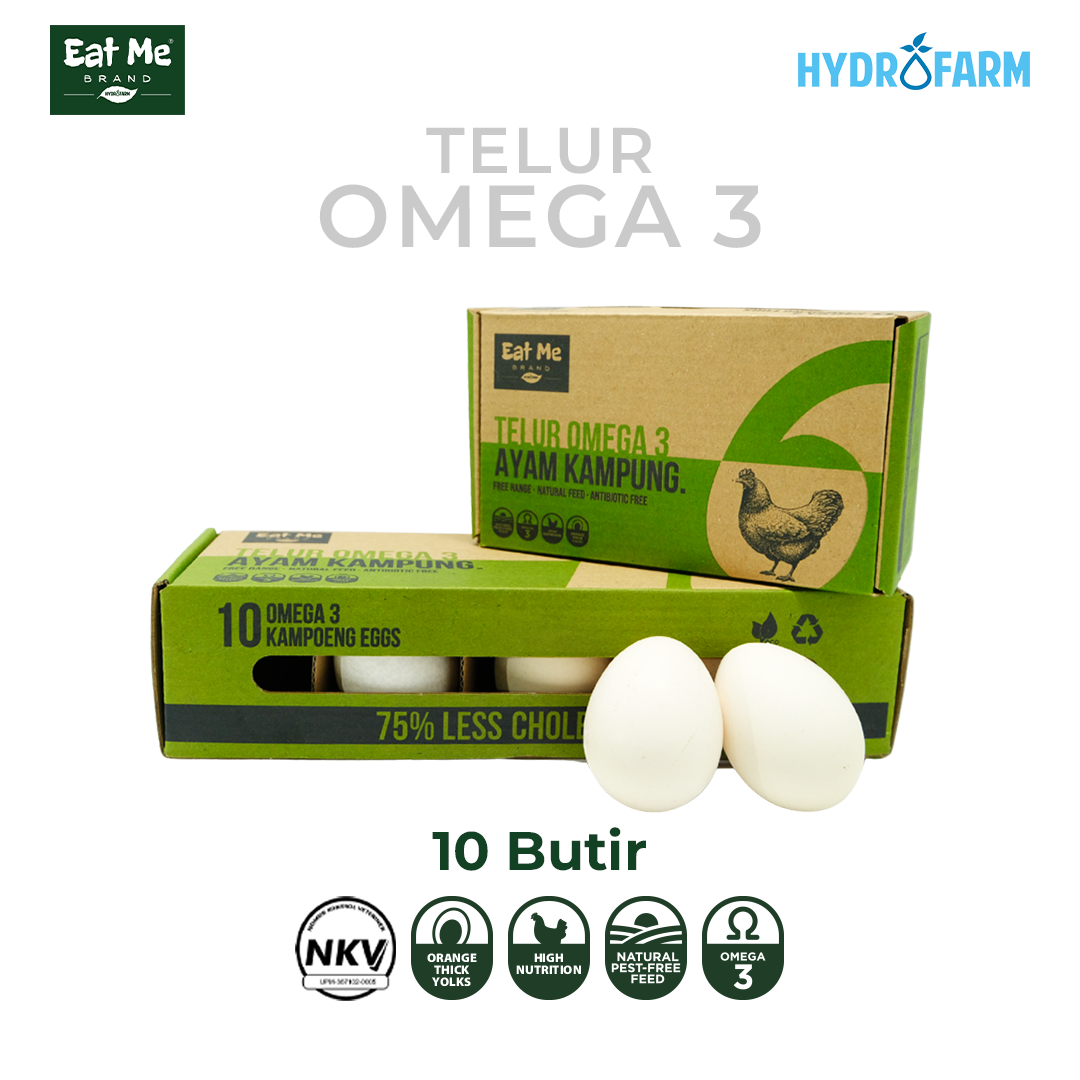 Telur Kampung Omega / Omega Free Range Eggs - Eat Me Brand