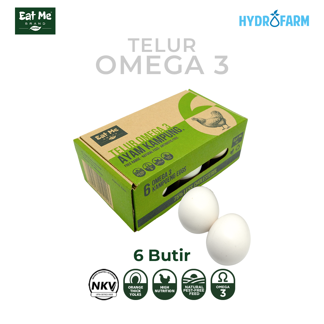 Telur Kampung Omega / Omega Free Range Eggs - Eat Me Brand