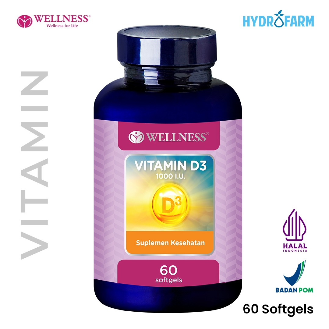 Wellness - Vitamin D3 1000 IU (60 Softgels)
